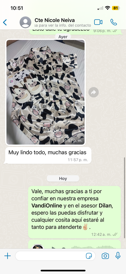 COMBO Pijama y Pantufla + Medias GRATIS 🐮🐷 Envío GRATIS SOLO POR HOY 🚚